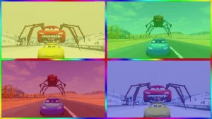 Молния Маккуин против Гигантских Мутантов!  Битва Железных Титанов и Автобуса-Пожирателя