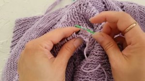 закрываем край иглой