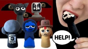 СПРУНКИ: ДЕЛАЕМ СПРУНКИ ИЗ ВОЗДУШНОГО ПЛАСТИЛИНА, ЧТОБЫ СМЕШАТЬ ЦВЕТА! РЕАКЦИЯ