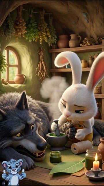 мультик для малышей. мультик для детей. заяц и волк.