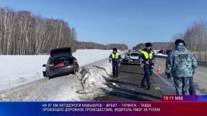 На 87 км автодороги Камышлов – Ирбит – Туринск – Тавда произошло  дтп. Водитель умер за рулем