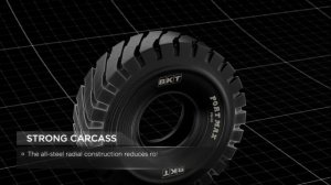 Портовая радиальная шина BKT Portmax PM 90 для ричстакеров (погрузчиков для работы с контейнерами)