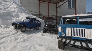 Опасный снежный маршрут. Кто справится?