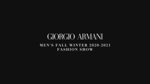 Показ мужской коллекции Giorgio Armani осень-зима 2020-2021