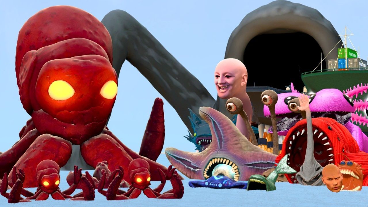 Морской Монстр Кракен Из Роблокса Против Всех Морских Чудовищ