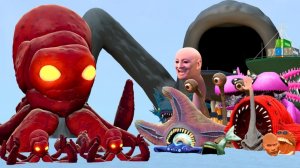 Морской Монстр Кракен Из Роблокса Против Всех Морских Чудовищ