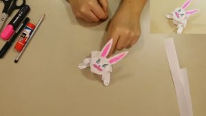 ПРЫГАЮЩИЙ КРОЛИК! Поделка своими руками на Пасху!
