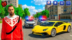 ГОНЯЮ НА ЛАМБОРГИНИ АВЕНТАДОР ПО ГОРОДУ НА БЛЕК РАШЕ CRMP BLACK RUSSIA MOBILE