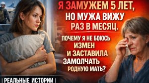 Я замужем 5 лет, но мужа вижу раз в месяц. Почему я не боюсь измен.