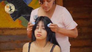 Esperanza's ASMR massage treatment with soft whispering for relaxation & sleep 😌