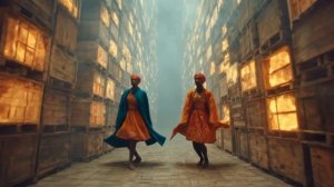 Epic Saffron Smoke – Surreal AI Dance Video 4K-(2160p60)