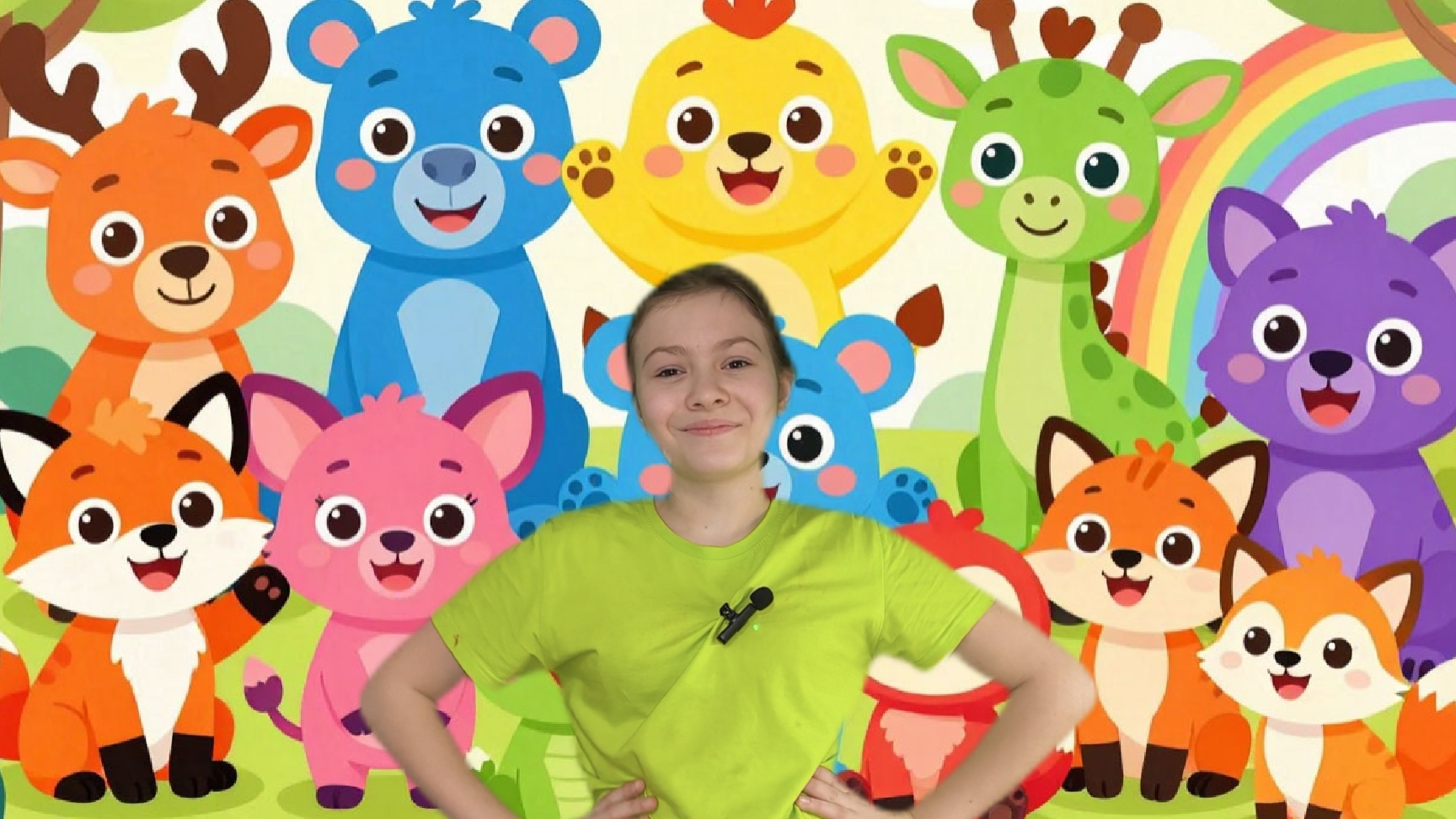 детское видео для малышей | учим цвета, животных и многое другое