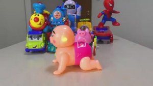 Паровозик Томас, играем с коллекцией паровозиков