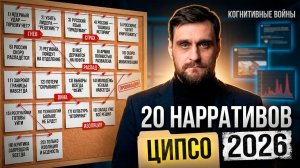 20 нарративов, которые ЦИПСО будут использовать в когнитивной войне против нас в 2026 году