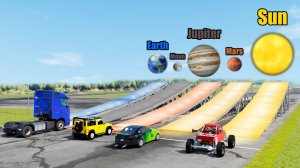 Какой пандус с разной силой тяжести, обеспечивает самый длинный прыжок?