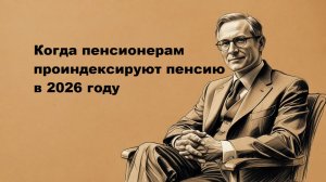 Когда пенсионерам проиндексируют пенсию в 2026 году
