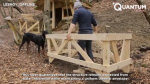 ( Quantum Tech HD ) Мужчина Строит ХИЖИНУ Посреди Леса _ От Начала до Конца от @