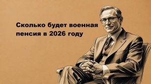 Сколько будет военная пенсия в 2026 году