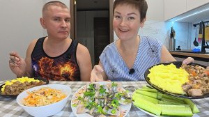 Мукбанг за болтовнёй РАЗОТКРОВЕННИЧАЛИСЬ) САМЫЙ ВКУСНЫЙ и простой семейный ужин, всё как мы любим!