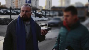 Жители против стройки парковки | Дмитрий Бондарь, Сергей Багян (координатор ЛДПР) и жители Марьино