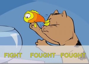 Irregular verbs song, Max the Cat, Part 3