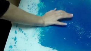 liquid floor blue 3dvl Живая плитка компании 3ДВЛ синего цвета