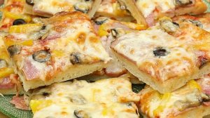 Пышная пицца на дрожжах - рецепт на Eda.video