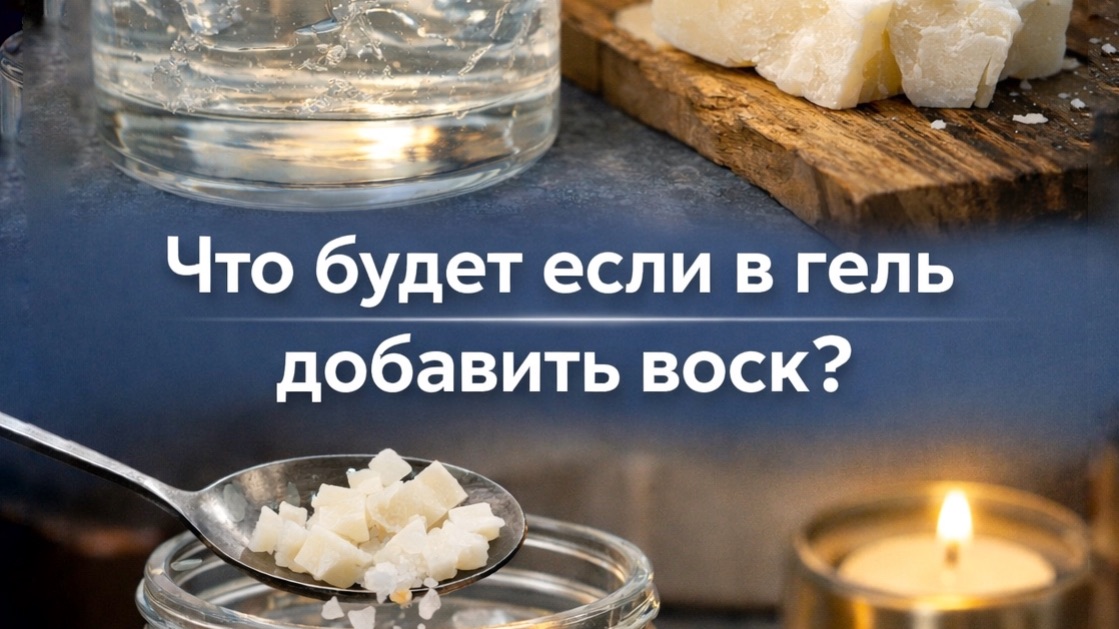 Что будет, если добавить воск в свечной гель? 🤓