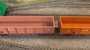 Модели полувагонов 12-119 из серии "Наши поезда"