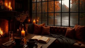 🍂 Мягкое джазовое фортепиано и уютная атмосфера камина для учёбы и работы #джазовоепианино 🎹🔥
