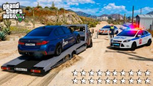 УГНАЛИ BMW M5 ASCO НА ЭВАКУАТОРЕ СО ШТРАФСТОЯНКИ ДПС - ЖИЗНЬ ПЕРЕКУПА В GTA 5