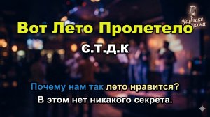 С.Т.Д.К. — Вот лето пролетело (Караоке со словами) | Легендарный хит 90-х | Текст песни