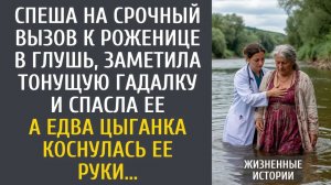 Истории из жизни: Спеша на срочный вызов в глушь, заметила тонущую гадалку и спасла ее...