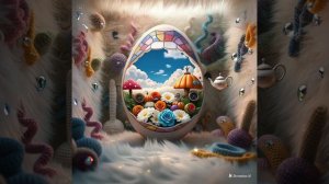 dreamina-2026-02-08-6792-pie in the sky, teapot, spoons are flyin...