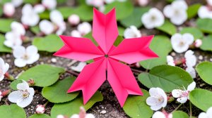 Как сделать цветок из бумаги оригами