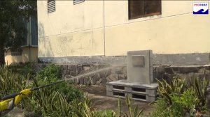 Штукатурка РУСОНИЛ – ТЕСТ НА ПРОЧНОСТЬ: симуляцию тайфуна