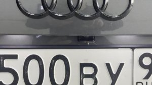 Работа выезжающей камеры заднего вида 360 на AUDI SQ7 4M. Теперь омыватель не нужен! Видео 1