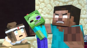 МАЛЕНЬКИЙ ЗОМБИ ПРОТИВ ХЕРОБРИНА - МУЛЬТИКИ МАЙНКРАФТ