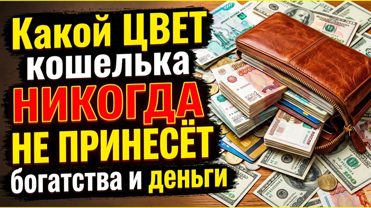 Ваш кошелёк отталкивает деньги! Посмотрите на эти 3 цвета, которые никогда не принесут вам богатства