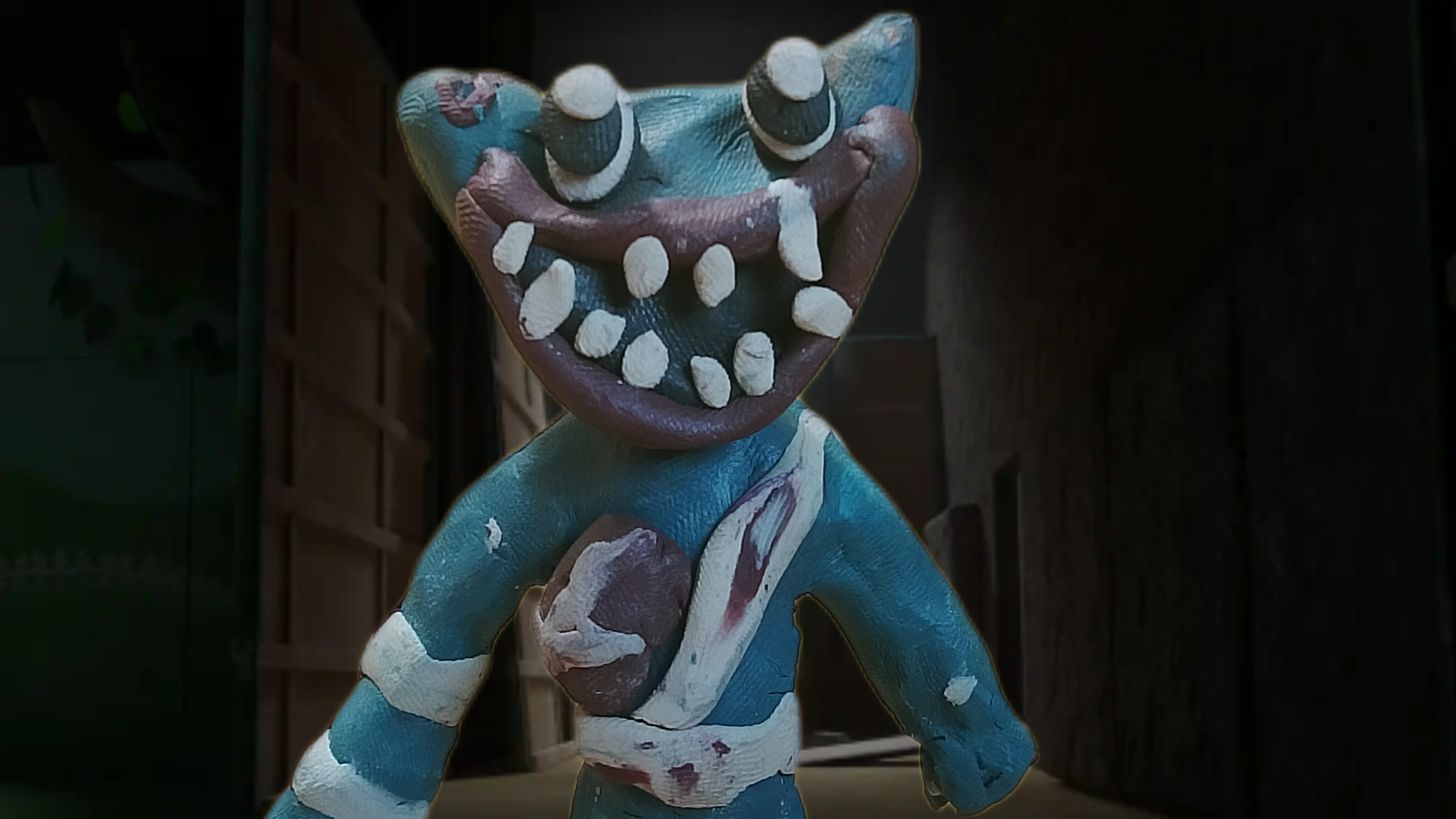 как слепить раненого Хаги ваги из игры Poppy plai taim .