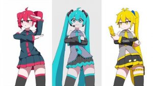 Мику, Тето и Нэру – Trio Song! Легендарное трио Vocaloid в одном треке!