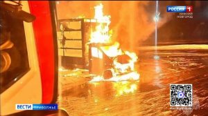 Грузовой автомобиль вспыхнул в Кстовском районе