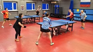 отбор Башмаков/Панов (968) - Нельсон/Монаенкова (1195) 15.03 Парный турнир настольный теннис