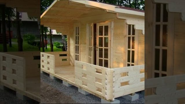 Садовый дом с террасой сборка без фундамента своими руками