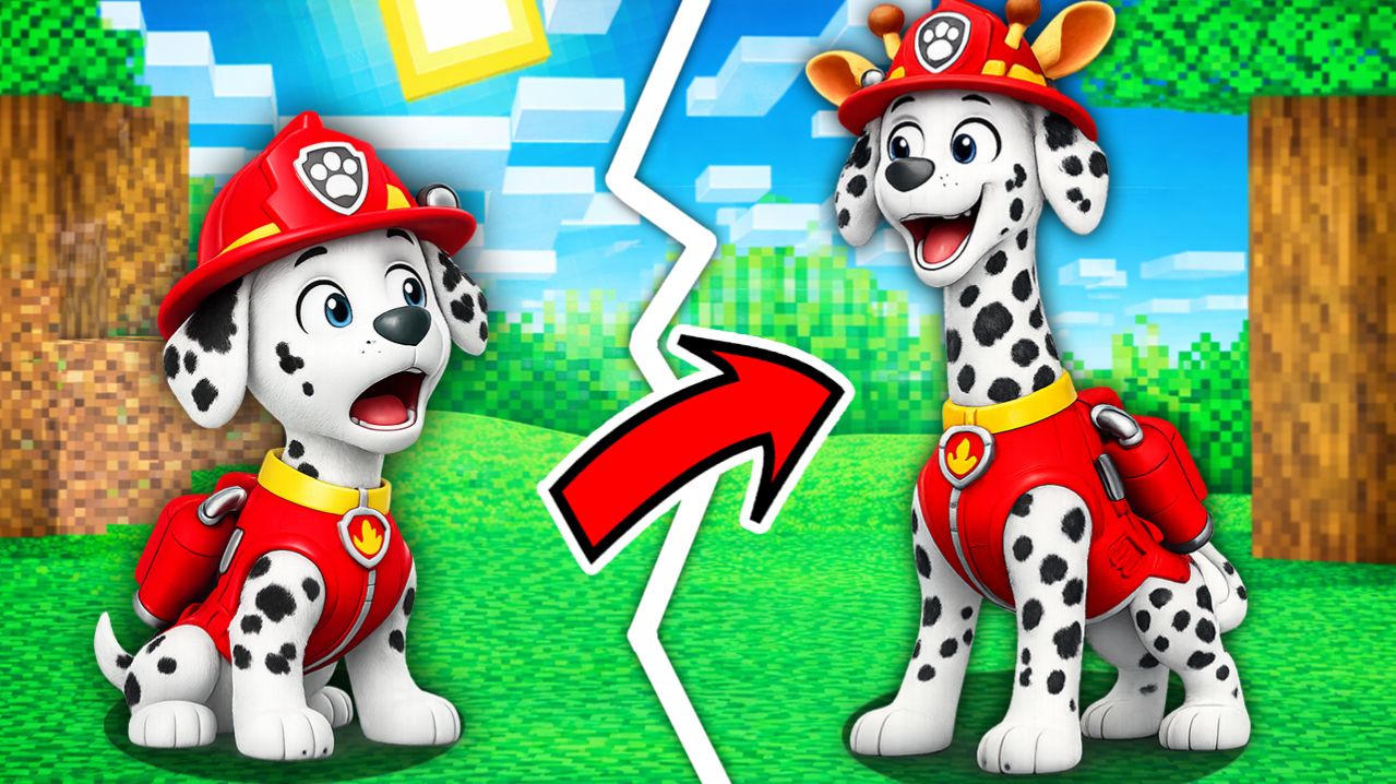 😱 МАРШАЛ СТАЛ ЖИРАФОМ В МАЙНКРАФТЕ!