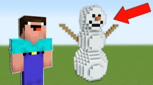 НУБ ПОСТРОИЛ СНЕГОВИКА В МАЙНКРАФТ ! НУБИК ПРОТИВ БЫСТРЫЕ СТРОИТЕЛИ ТРОЛЛИНГ MINECRAFT