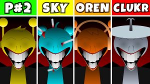 INCREDIBOX SPRUNKI: ФАЗА 2 НО ВСЕ — SKY 🌌 VS OREN ⚔️ VS CLUKR 🔧!
