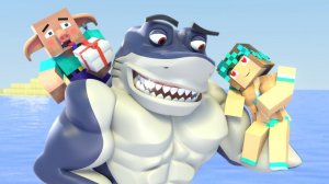 АЛЕКСА ВЛЮБИЛАСЬ В КАЧКА АКУЛУ - МУЛЬТИКИ МАЙНКРАФТ