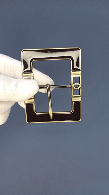 Пряжка коричневая с золотом, Артикул 00027