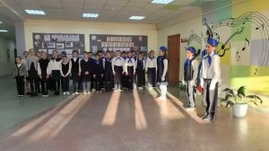 Вынос флага Российской Федерации в Лицее №1